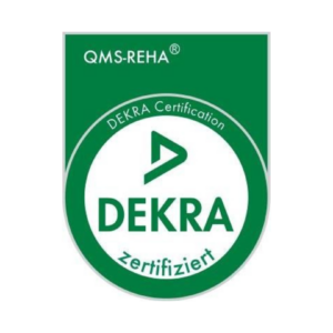 Siegel DEKRA zertifiziert - QMS-REHA